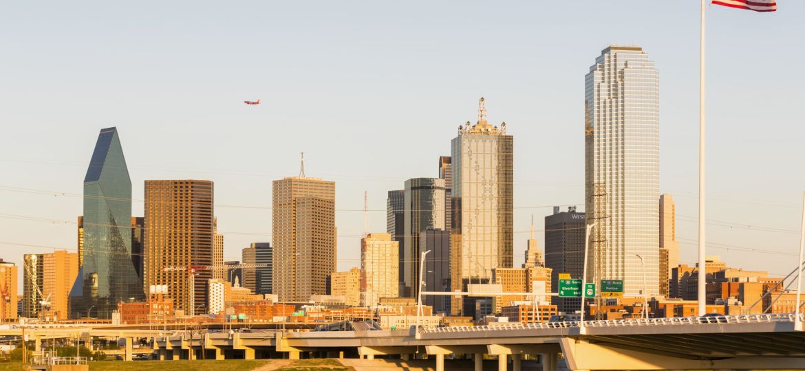 USA, Texas, Dallas skyline